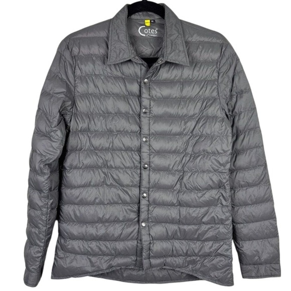 Cotes of London The Harrow Royale Down Shirt Duck Down Jacket XS Gray Duck‎ Down